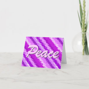 Streifen aus Glas - Amethyst-Farbtöne lila Feiertagskarte