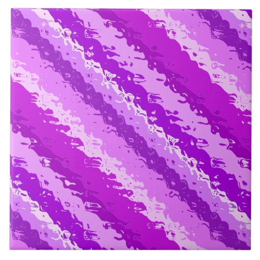 Streifen aus Glas - Amethyst-Farbtöne lila Fliese (Vorderseite)