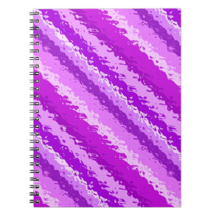 Streifen aus Glas - Amethyst-Farbtöne lila Notizblock