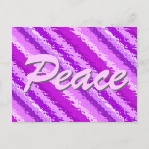 Streifen aus Glas - Amethyst-Farbtöne lila Postkarte