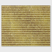 Streifen aus Gold Glitzer Geschenkpapier (Flach)