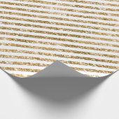 Streifen aus Gold Glitzer Geschenkpapier (Ecke)