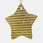 Streifen aus Gold Glitzer Keramikornament (Links)
