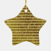 Streifen aus Gold Glitzer Keramikornament (Hinten)
