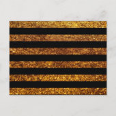 Streifen aus Gold, schwarze Streifen, Streifenmust Postkarte (Vorderseite)