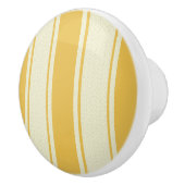 Streifen aus Gold und Creme Keramikknauf (Rechts)