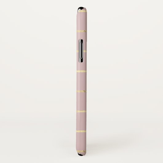 Streifen aus Gold und rosafarbenes Handy Case-Mate iPhone Hülle (Hinten/Rechts)