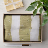 Streifen aus goldenen Herzen Seidenpapier (Geschenk)