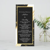 Streifen aus goldfarbenem Marmor, typografisch sch Programm (Stehend Vorderseite)