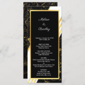 Streifen aus goldfarbenem Marmor, typografisch sch Programm (Vorne/Hinten)