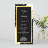 Streifen aus goldfarbenem Marmor, typografisch sch Programm (Stehend Vorderseite)