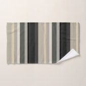 Streifen aus Grau und Grüntöne Badhandtuch Set (Handtuch)