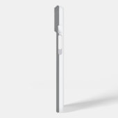 Streifen aus grauem und weißem Süßstoff Case-Mate iPhone Hülle (Rückseite / Links)