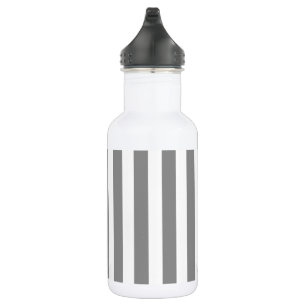 Streifen aus grauem und weißem Süßstoff Edelstahlflasche