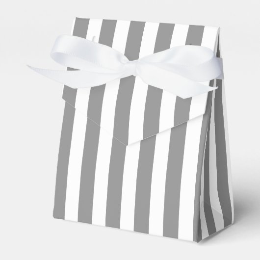 Streifen aus grauem und weißem Süßstoff Geschenkschachtel (Vorderseite)