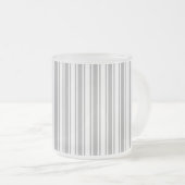 Streifen aus grauem und weißem Süßstoff Mattglastasse (VorderseiteRechts)