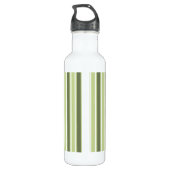 Streifen aus Olivenbäumen und weißem Süßholz Edelstahlflasche (Rückseite)