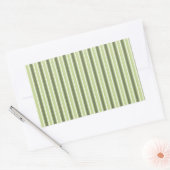 Streifen aus Olivenbäumen und weißem Süßholz Rechteckiger Aufkleber (Umschlag)