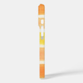 Streifen aus Orangencreme Case-Mate iPhone Hülle (Rückseite / Links)