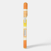 Streifen aus Orangencreme Case-Mate iPhone Hülle (Rückseite / Rechts)