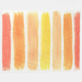 Streifen aus Orangencreme Fleecedecke (Vorderseite (Horizontal))