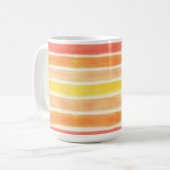 Streifen aus Orangencreme Kaffeetasse (Vorderseite Links)