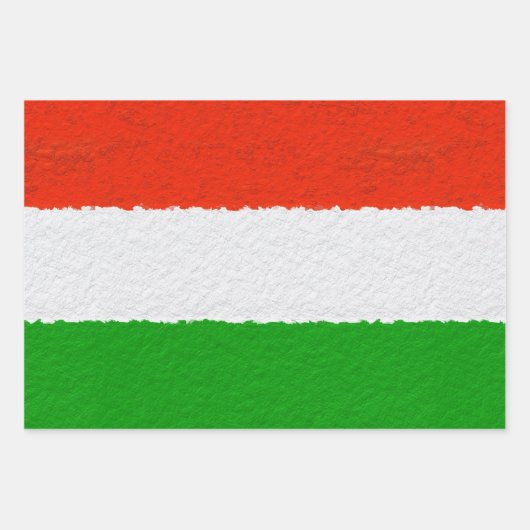 Streifen aus rotem, grünem und weißem Zement Geschenkpapier Set (Vorderseite)