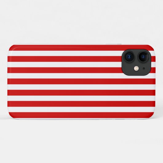 Streifen aus rotem und weißem Süßigkeiten Case-Mate iPhone Hülle (Rückseite (Horizontal))