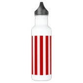 Streifen aus rotem und weißem Süßigkeiten Edelstahlflasche (Links)