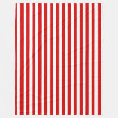 Streifen aus rotem und weißem Süßigkeiten Fleecedecke (Vorderseite)