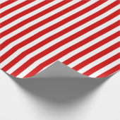 Streifen aus rotem und weißem Süßigkeiten Geschenkpapier (Ecke)