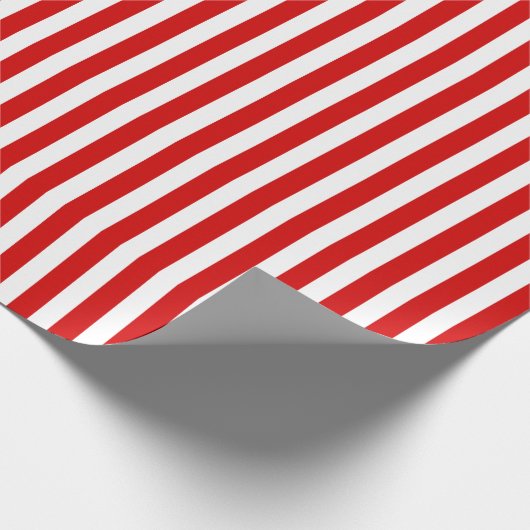 Streifen aus rotem und weißem Süßigkeiten Geschenkpapier (Ecke)