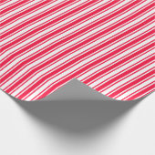Streifen aus rotem und weißem Süßigkeiten Geschenkpapier (Ecke)