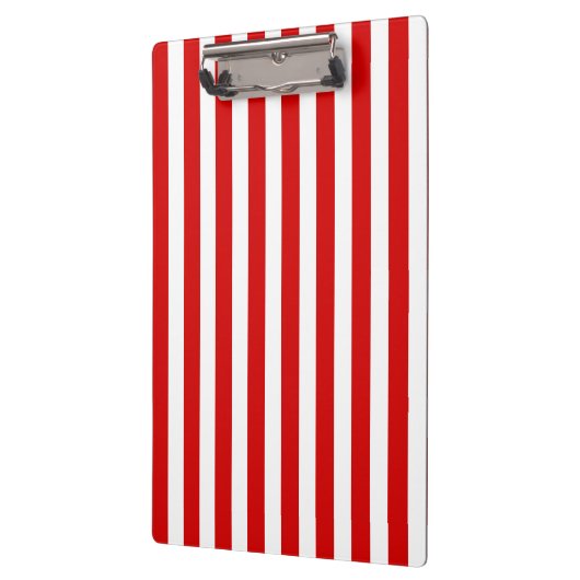 Streifen aus rotem und weißem Süßigkeiten Klemmbrett (Links)