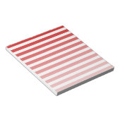 Streifen aus rotem und weißem Süßigkeiten Notizblock (angewinkelt)