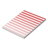 Streifen aus rotem und weißem Süßigkeiten Notizblock (Rotiert)