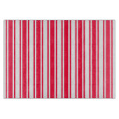 Streifen aus rotem und weißem Süßigkeiten Schneidebrett (Vorderseite)