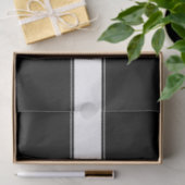 Streifen aus schwarzem und weißem Individuelle Nam Seidenpapier (Geschenk)