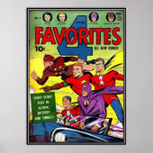 Streifen aus Vintagem Comic - Poster (Vorne)