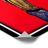 Streifen aus Vintagem Comic - Poster (Ecke)