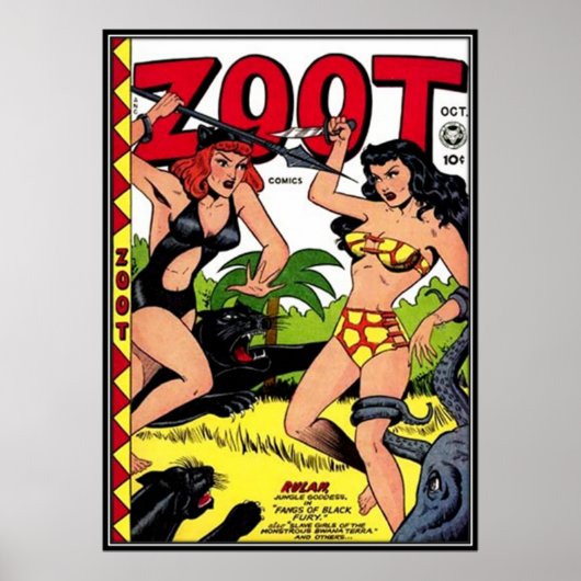 Streifen aus Vintagem Comic - Poster (Vorne)