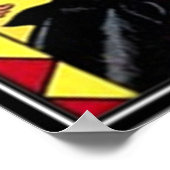 Streifen aus Vintagem Comic - Poster (Ecke)