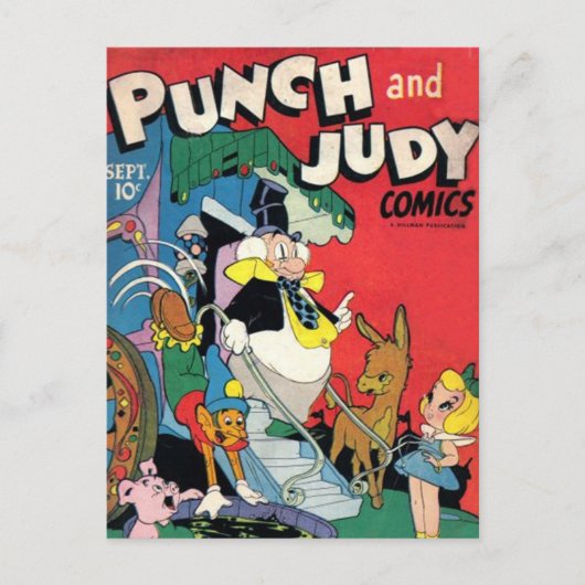 Streifen aus Vintagem Comic - Postkarte (Vorderseite)