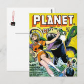 Streifen aus Vintagem Comic - Postkarte (Vorne/Hinten)
