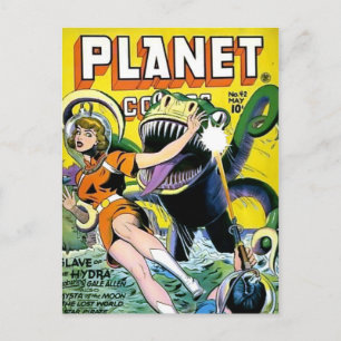 Streifen aus Vintagem Comic - Postkarte
