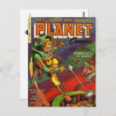 Streifen aus Vintagem Comic - Postkarte (Vorne/Hinten)