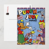 Streifen aus Vintagem Comic - Postkarte (Vorne/Hinten)
