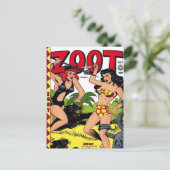 Streifen aus Vintagem Comic - Postkarte (Stehend Vorderseite)