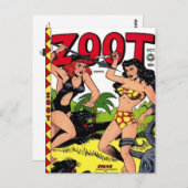 Streifen aus Vintagem Comic - Postkarte (Vorne/Hinten)