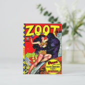 Streifen aus Vintagem Comic - Postkarte (Stehend Vorderseite)